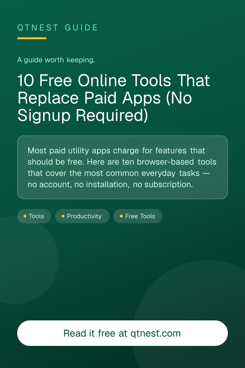 A practical guide to the best free browser-based tools for everyday tasks — from generating secure passwords to formatting JSON, calculating loans, and converting units — all without creating an account.