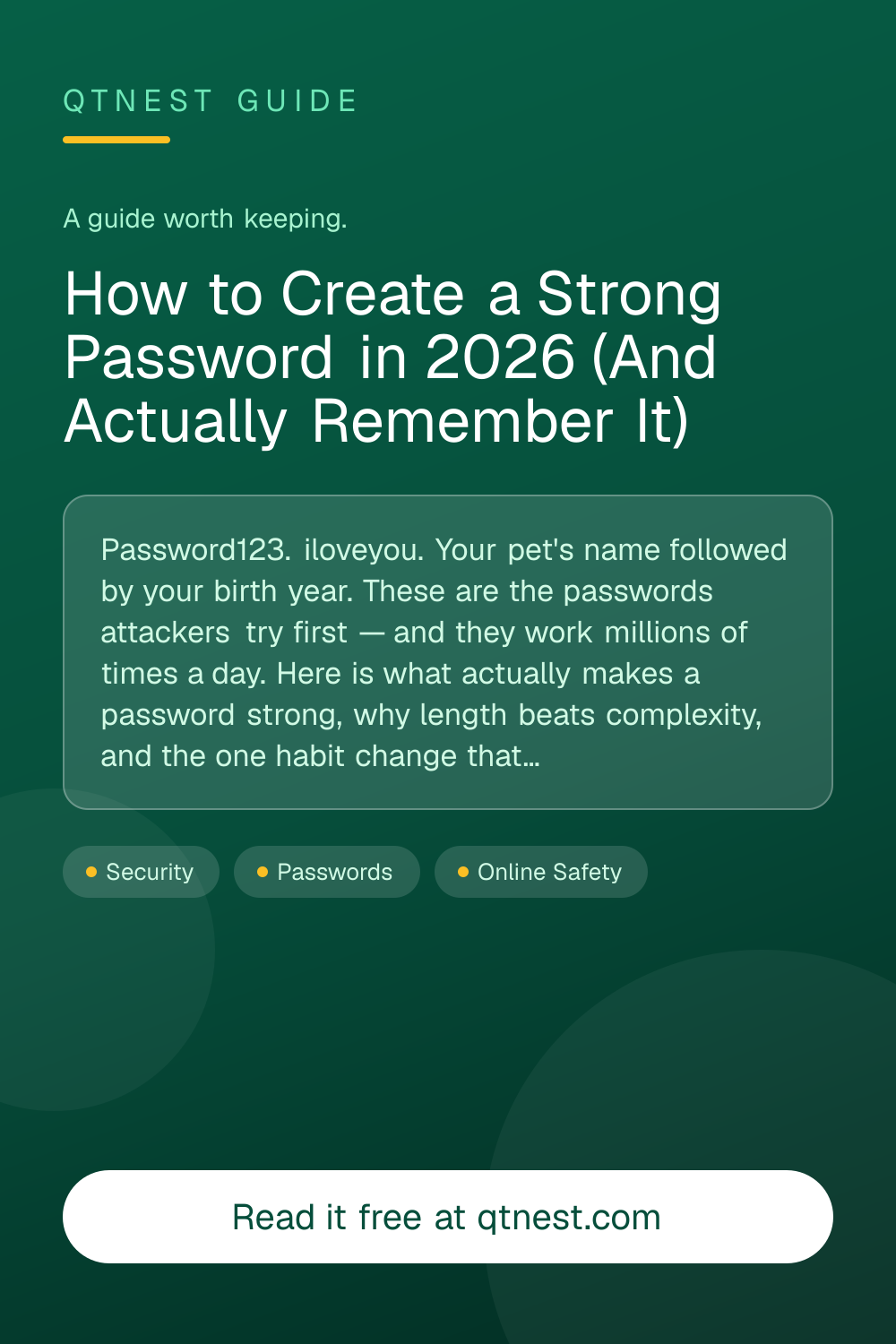 Most passwords people think are strong are not. Here is what actually determines password strength, the mistakes that make accounts vulnerable, and the simplest system for creating unbreakable passwords.