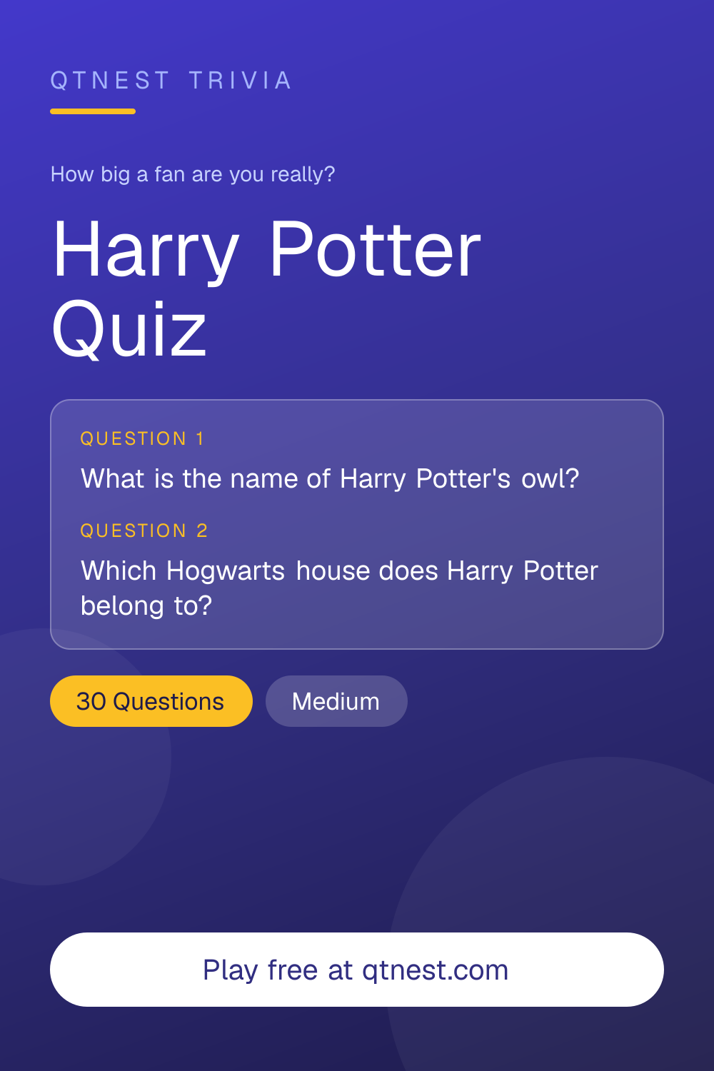 Think you know Harry Potter inside out? Test your knowledge of spells, Horcruxes, Patronuses, and Hogwarts lore with this free Harry Potter quiz.