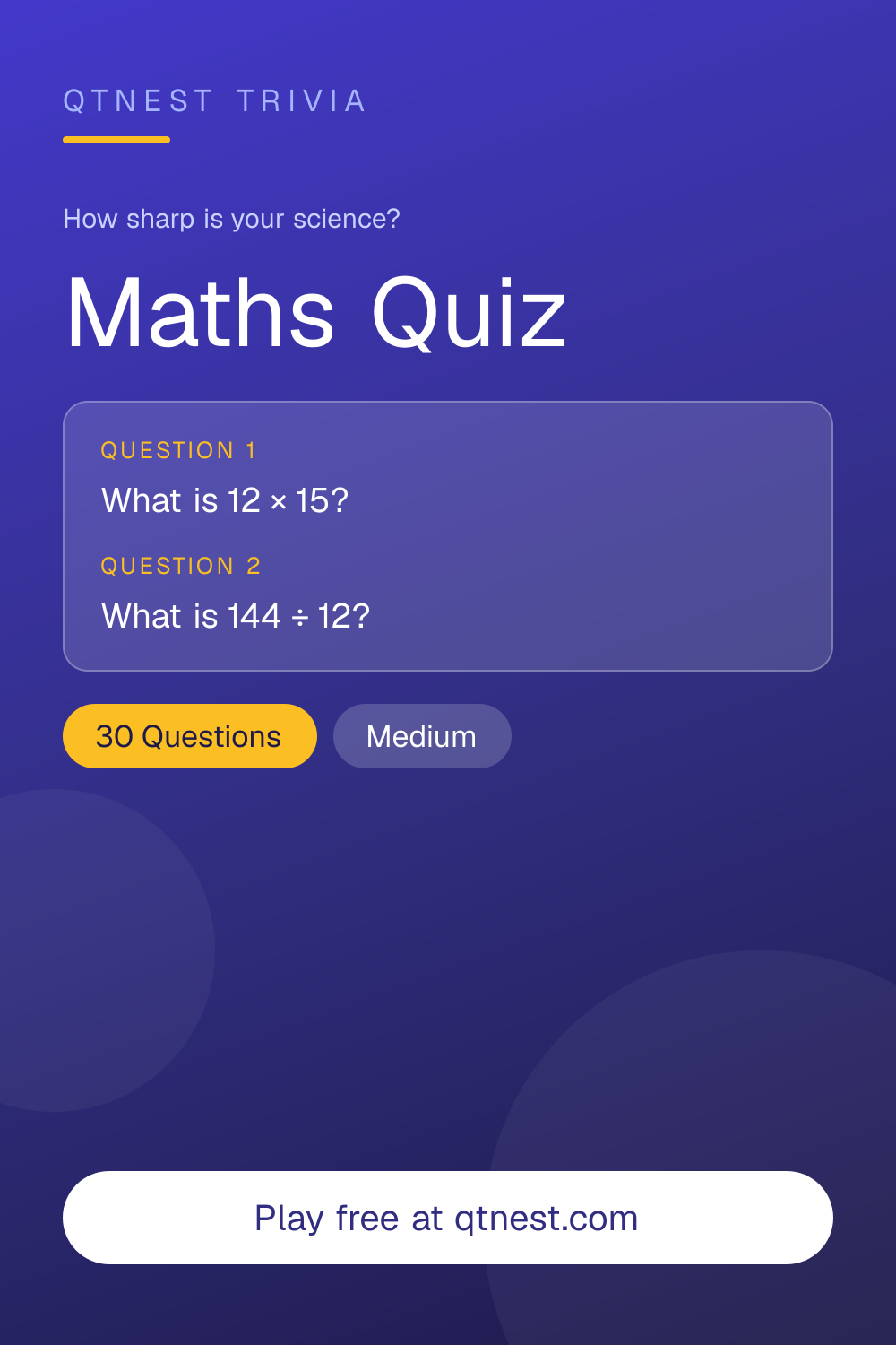 Test your mathematical knowledge with trivia on numbers, geometry, famous mathematicians, and maths history. Free quiz.